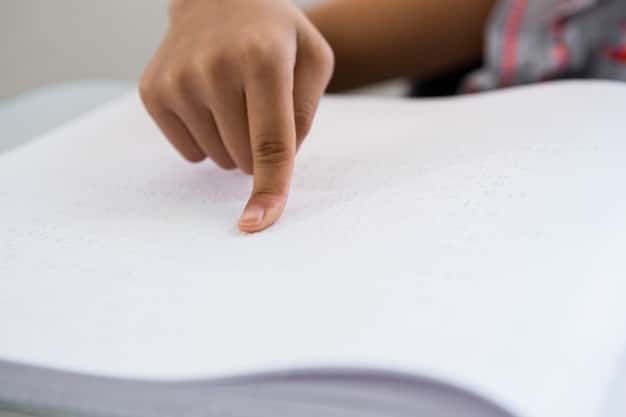 A close-up shot of a student's hand hovering over a multiple-choice question on a standardized test, with a perplexed expression on their face. The image is symbolic of the challenges and biases inherent in standardized testing.