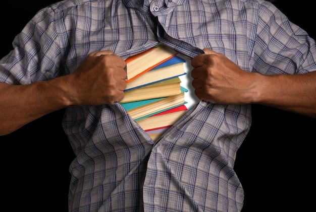 Diverse hands holding books about racial justice, with titles visible such as 'The New Jim Crow,' 'White Fragility,' and 'So You Want to Talk About Race'. Sunlight streams through a window illuminating the scene.