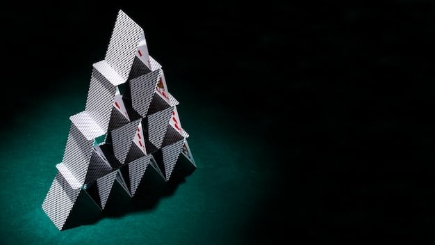 A conceptual image showcasing algorithms as building blocks, some of which are misaligned and casting skewed shadows, representing biased outputs. This symbolizes how flawed algorithms unjustly affect fair decisions within different realms of social justice, with the shadows suggesting skewed realities.
