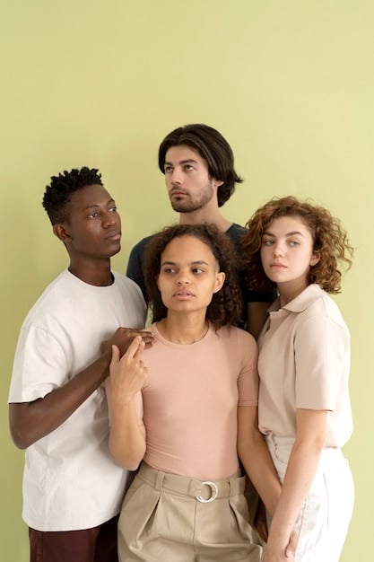 A diverse group of people stand together, representing the different individuals who could be affected by genetic testing and potential discrimination.