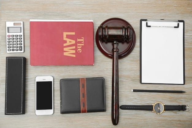 A gavel resting on a stack of legal documents related to employment law.